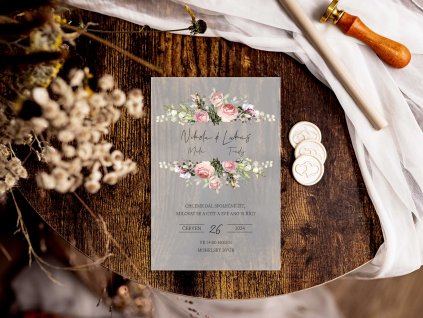 svatební oznámení p28 mléčné