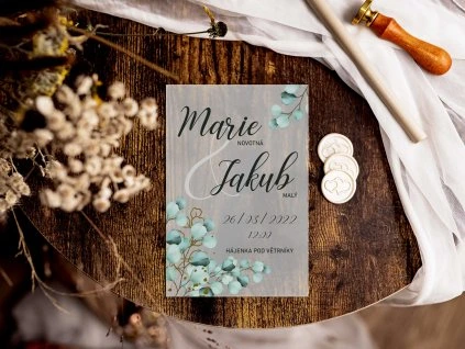 Svatební oznámení plexi P39