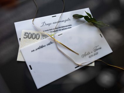 Dárková obálka na peníze s přáním