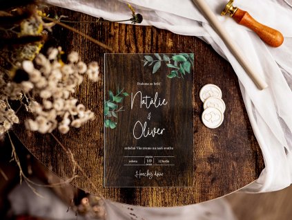 Svatební oznámení plexi P07