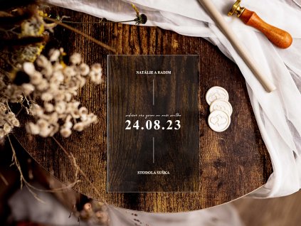 Svatební oznámení plexi P30