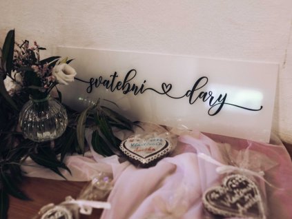 Cedulka - svatební dary 01
