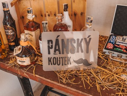 Cedulka - pánský koutek