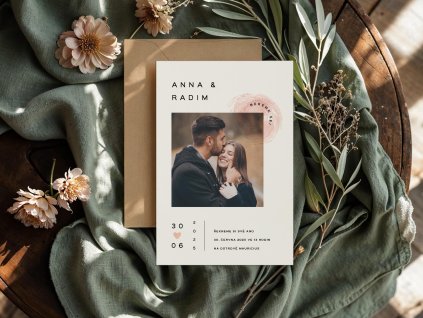 Papírové oznámení PAP26 bílá