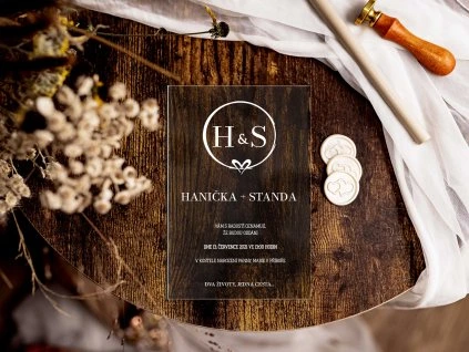 Svatební oznámení plexi P18