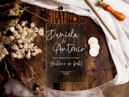 Svatební oznámení plexi P38