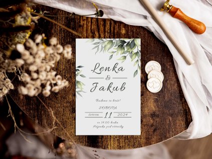 Svatební oznámení plexi P06