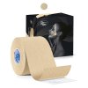 curetape beauty kinesiology tape product light beige one colour option 5cm x 5m 1 single roll with box packaging lr image1