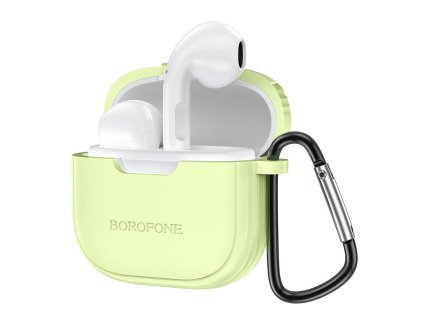Bezdrátová sluchátka Borofone TWS BW29 se silikonovým pouzdrem - Zelená