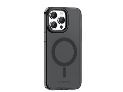 Kovovo-silikonový MagSafe obal Recci RPC-A169 pro iPhone 15 Plus - Černá
