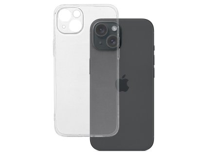 Tenký gelový obal pro iPhone 15 PLUS - Transparentní