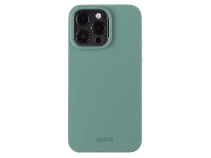 Holdit Silicone kryt pro iPhone 14 Pro Mechově zelená