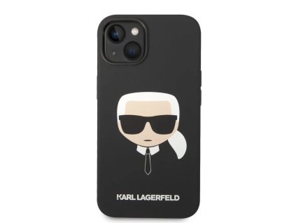 Karl Lagerfeld Liquid Silicone MagSafe kryt pro iPhone 14 Plus - Černá