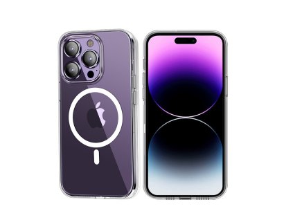 Prémiový gelový MagSafe obal pro iPhone 17 Pro Max Transparentní
