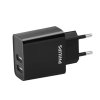 Philips dual USB-A adaptér (15W) - Černá