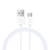 Recci nabíjecí a datový USB-A kabel s konektorem USB-C (1m) RS06C - Bílá