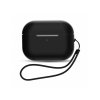 Silikonový obal s poutkem a lankem pro AirPods 1/2 - Černá
