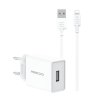 Sada Recci USB-A adaptér (10W) + nabíjecí a datový kabel s konektorem Lightning RC58EL - Bílá