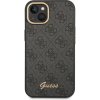 Guess PC/TPU 4G Metal Camera Outline kryt pro iPhone 14 - Černá