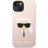 Karl Lagerfeld Liquid Silicone MagSafe kryt pro iPhone 14 Plus - Růžová