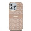 DKNY PC/TPU Repeat Pattern Tonal Stripe Magsafe kryt pro iPhone 14 Pro Max - Růžová