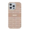 DKNY PC/TPU Repeat Pattern Tonal Stripe Magsafe kryt pro iPhone 13 Pro - Růžová