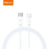 Recci nabíjecí a datový USB-C kabel s konektorem Lightning (1m) RS06CL - Bílá
