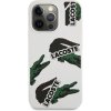Lacoste Liquid Silicone Allover Pattern Kryt pro iPhone 13 Pro Max Bílá