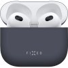 FIXED Silky ultratenké silikonové pouzdro pro AirPods 3 Modrá