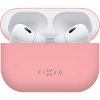 FIXED Silky ultratenké silikonové pouzdro pro AirPods Pro 2 Růžová