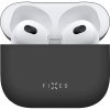 FIXED Silky ultratenké silikonové pouzdro pro AirPods 3 Černá
