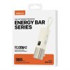 Powerbanka Recci RPB-P65 Energy Bar Series (5000mAh) 3v1 Krémově bílá