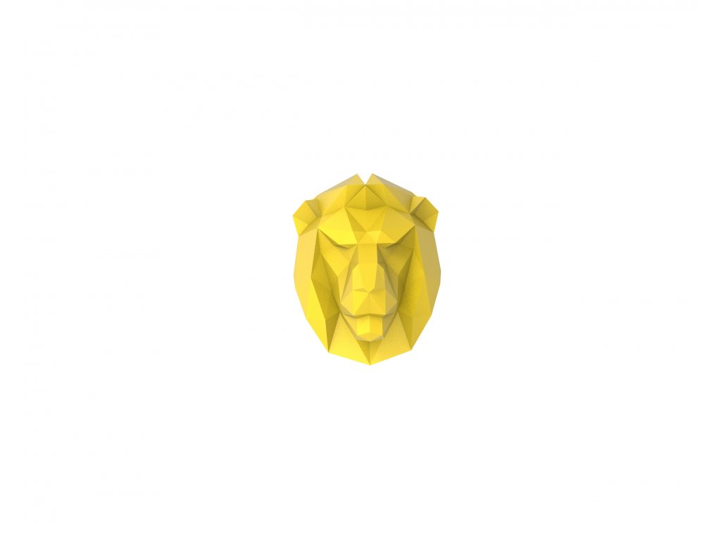 3D model – POLLY geometrický háček – Lev