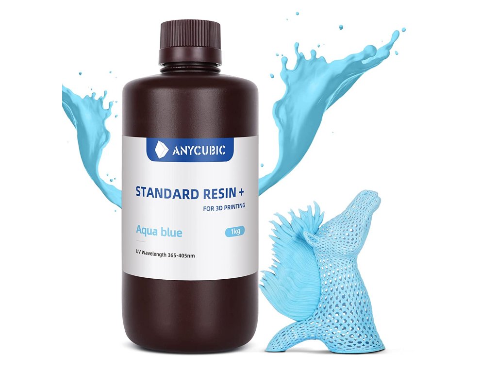 Anycubic Standard Resin+ – Aqua Blue