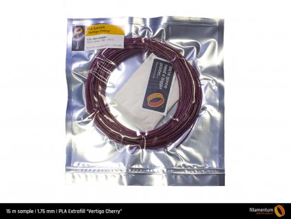Fillamentum PLA Extrafill Vertigo Cherry 15 m Sample 1 75 mm
