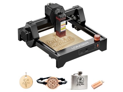 Longer - Ray5 mini 2,5W / 3,5W / 5,5W - Kompaktní laserová gravírovačka s WiFi a mobilní aplikací