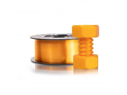 Filament PETG - transparentní žlutá (1,75 mm; 1 kg)