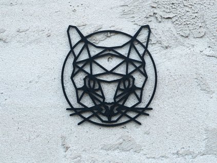 POLLY – Geometrický obraz na zeď – Kočka