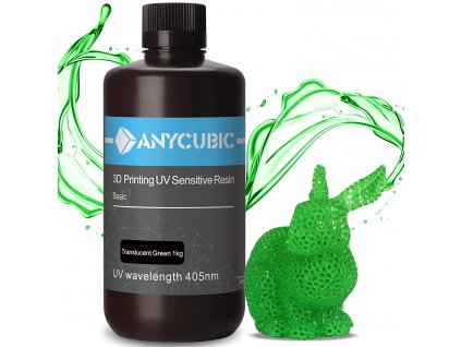 Anycubic Basic UV Resin – Translucent Green