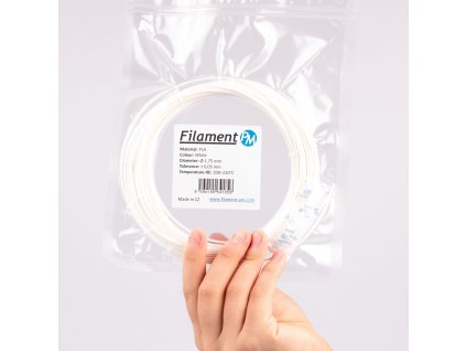 Filament PM Plasty Mladeč vzorek PLA WHITE