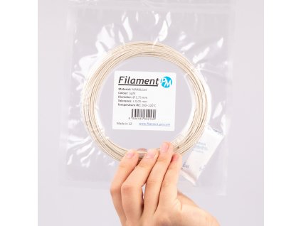 Filament PM Plasty Mladeč vzorek MARBLEJET světlá