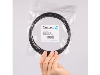 Filament PM Plasty Mladeč vzorek PLA+ BLACK