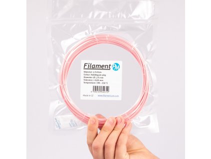 Filament PM Plasty Mladeč vzorek PLA+ bubblegum pink