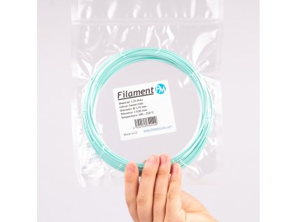 Filament PM Plasty Mladeč vzorek PLA+ SWEETMINT