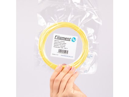 Filament PM Plasty Mladeč vzorek PLA+ YELLOW