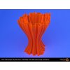 Fillamentum CPE HG100 Neon Orange Transparent Trilab Wavy Cups Collection 4