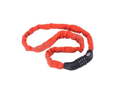 P2R AMBID reťazový kódový zámok 4x1100mm red