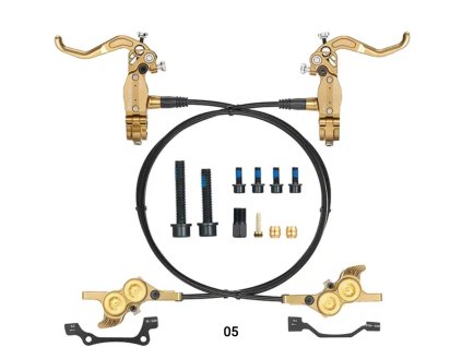 Hydraulické brzdy Frog Wake FV4 radial MTB bronze  – set