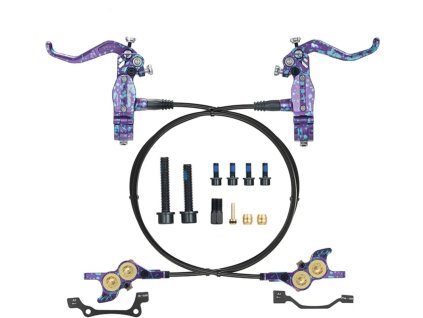 Hydraulické brzdy Frog Wake FV4 radial MTB purple  – set