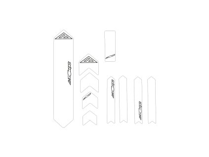 Azonic Frame Guards clear XL – ochranné samolepky na rám kola